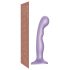 Strap-on-me P&G M - fialové dildo s přísavkou, zakřivené