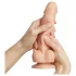 Strap-on-me M - oboustranný dildo s přísavkou - tělová barva