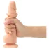 Strap-on-me M - oboustranný dildo s přísavkou - tělová barva