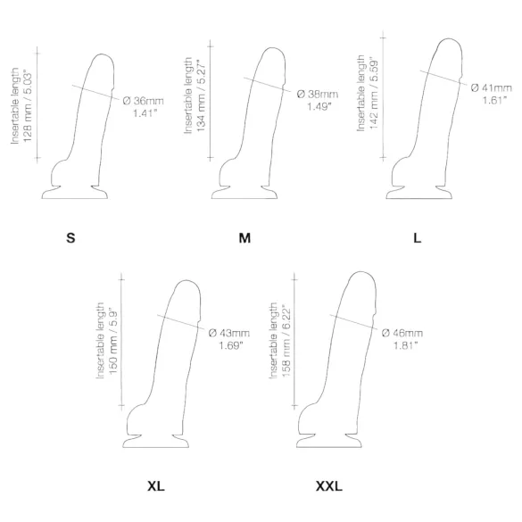 Strap-on-me M - oboustranný dildo s přísavkou - tělová barva