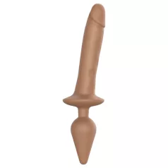 Swith Realistic L - 2v1 silikonové dildo (přírodní)