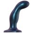 Strap-on-me Snaky M - zahnuté anální dildo (modré)