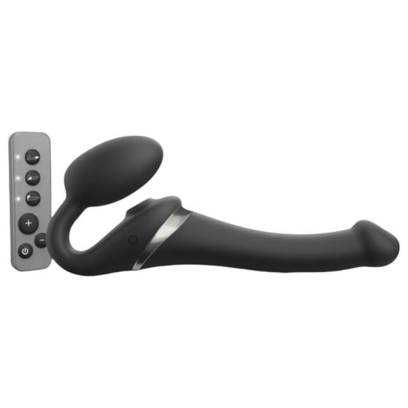 Strap-on-me S - připínací, vzduchový vibrátor - (černý)