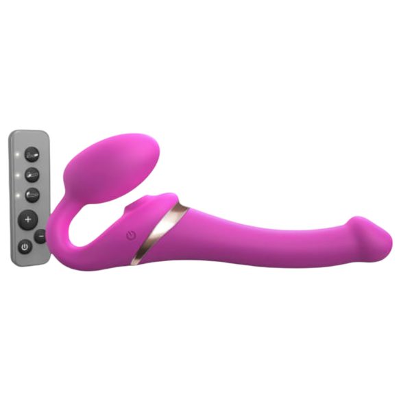 Strap-on-me S - připínací vzduchový vibrátor (růžový)