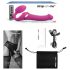 Strap-on-me M - připínací vibrátor s pulzujícími vlnami (růžový)