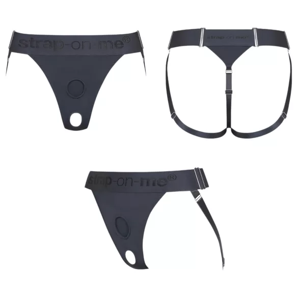 Strap-on-me - postroj pro připínací dildo - XS-XXL - šedý