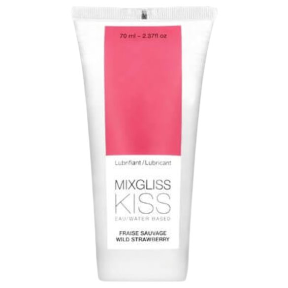 Mixgliss Kiss Wild - vodní lubrikant - jahoda (70ml)