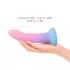 Dildolls Utopia - silikonové dildo s přísavkou - barevné