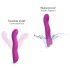Milujte lásku: pulzující akku G-spot vibrátor (fialový)
