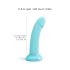 Dildolls Nightfall - přísavný hvězdný dildo (tyrkysový)