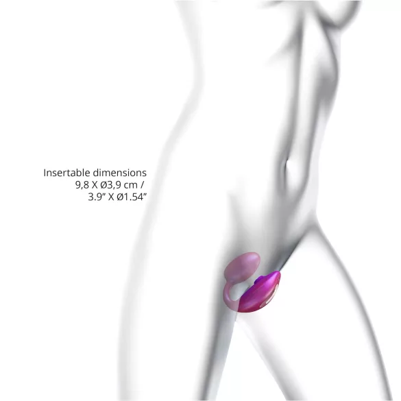 Wonderlover - dráždidlo G-bodu a klitorisu (metalická růžová)