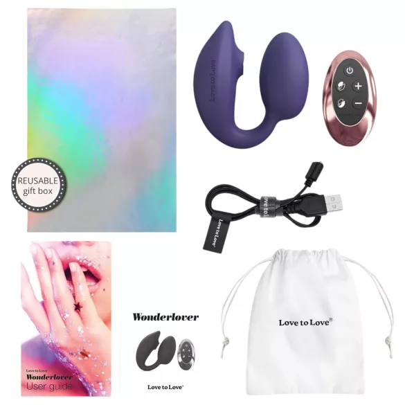 Love to Love Wonderlover - vibrátor na klitoris a bod G (tmavě fialová)