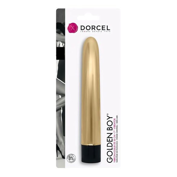 Dorcel Golden Boy - klasický vibrátor - zlatý