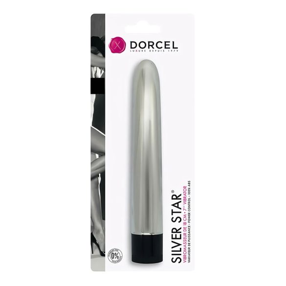 Dorcel - vibrátor klasický - stříbrný rukojeť - stříbrný