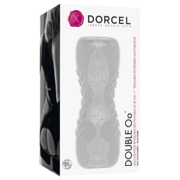 Dorcel Double Oo - masturbátor pro muže - průhledný