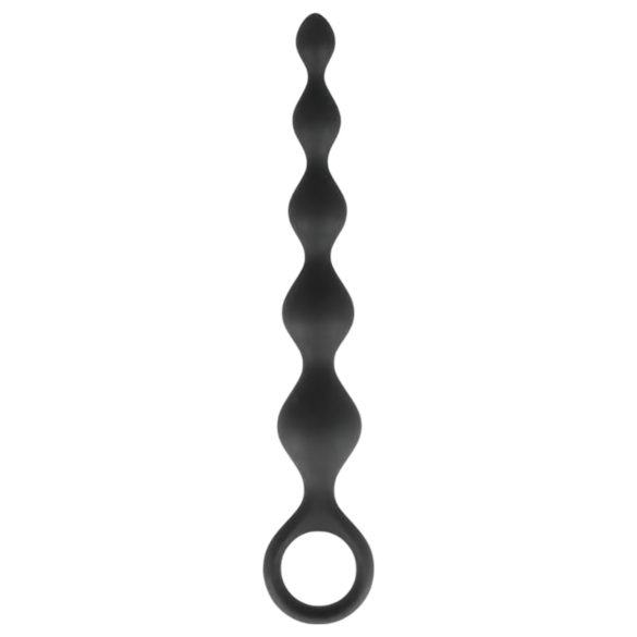 Dorcel Deep Feel - anální dildo s perličkami (černé)