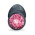 Dorcel Geisha Ruby M - anální kolík s růžovým kamenem (černý)