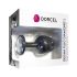 Dorcel Geisha Plug Diamond L - anální šperk s bílým kamenem (černý)