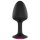 Dorcel Geisha Plug Ruby L - anální plug s růžovým kamenem (černý)