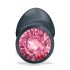 Dorcel Geisha Plug Ruby L - anální plug s růžovým kamenem (černý)