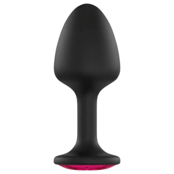 Dorcel Geisha Plug Ruby XL - černý anální plug s růžovým kamenem