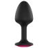 Dorcel Geisha Plug Ruby XL - černý anální plug s růžovým kamenem