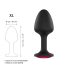 Dorcel Geisha Plug Ruby XL - černý anální plug s růžovým kamenem