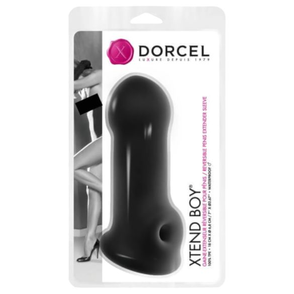 Dorcel Xtend Boy - silikonový návlek na penis - černý