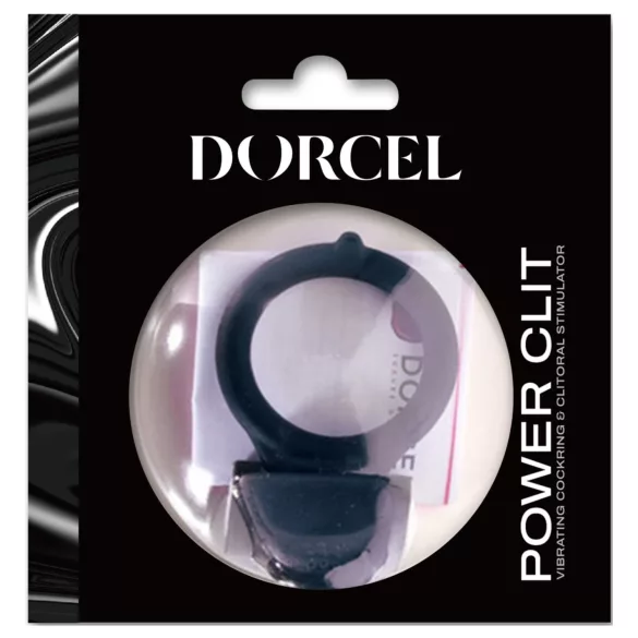 Dorcel Power Clit - vibrační kroužek na penis (černý)