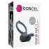 Dorcel Power Clit Plus - nabíjecí vibrační erekční kroužek (černý)