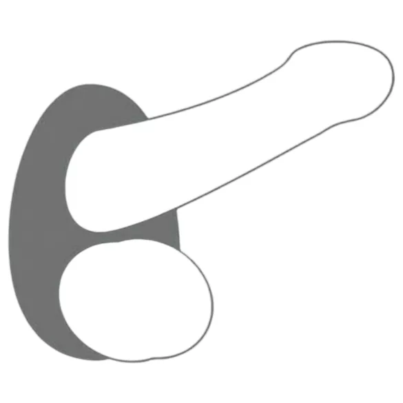 Dorcel - erekční kroužek - tekutě měkký kapkovitý tvar - silikon šedý