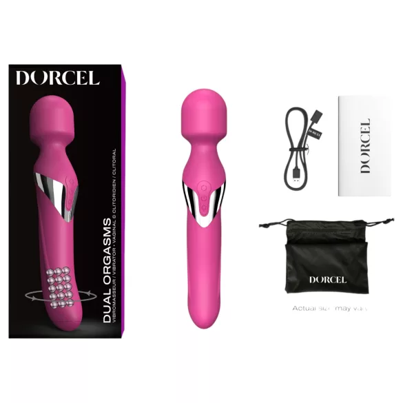 Dorcel Dual Orgasms - akumulátorový, 2v1 masážní vibrátor (růžový)