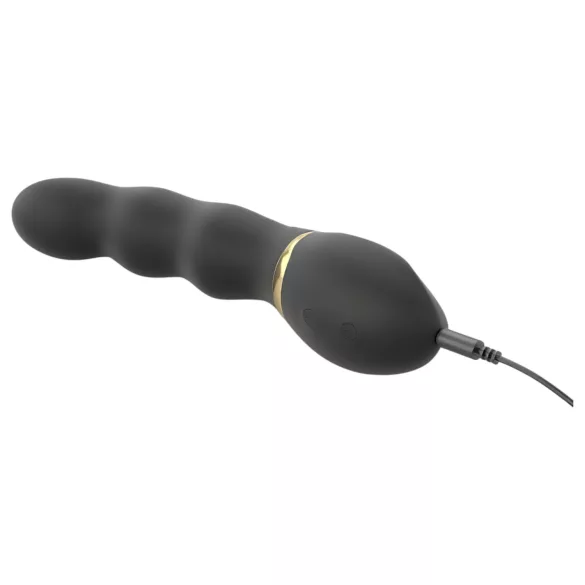 Dorcel Too Much 2.0 - vibrátor s akumulátorem - 3 motory - černá/zlatá