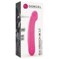   Dorcel Real Vibration M 2.0 - dobíjecí vibrátor (růžový)