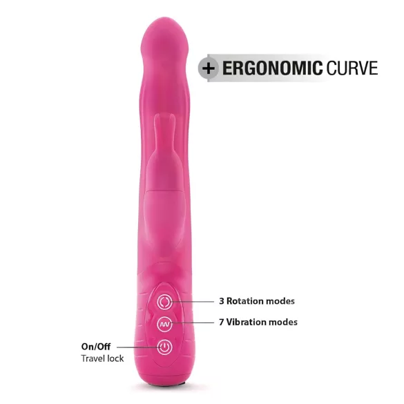Dorcel Baby Rabbit 2.0 - nabíjecí vibrátor s klitorálním ramenem (růžový)