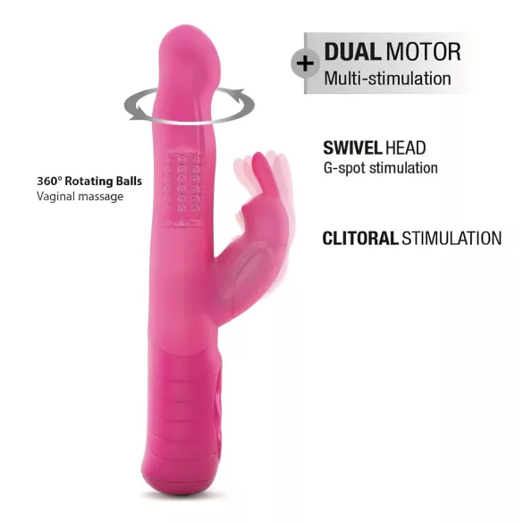 Dorcel Baby Rabbit 2.0 - nabíjecí vibrátor s klitorálním ramenem (růžový)