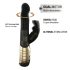 Dorcel Baby Rabbit 2.0 - černozlatý vibrátor s raménkem na klitoris