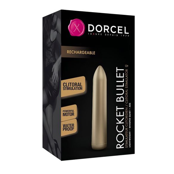 Dorcel - mini vibrátor na klitoris - dobíjecí - zlatý