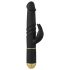 Dorcel Furious Rabbit 2.0 - černý klínový vibrátor s pohyblivým ramenem