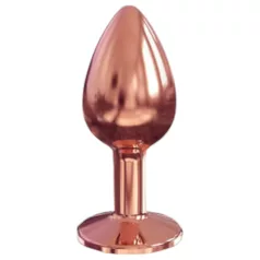   Dorcel Diamond Plug S - hliníkový anální kolík - malý (růžové zlato)