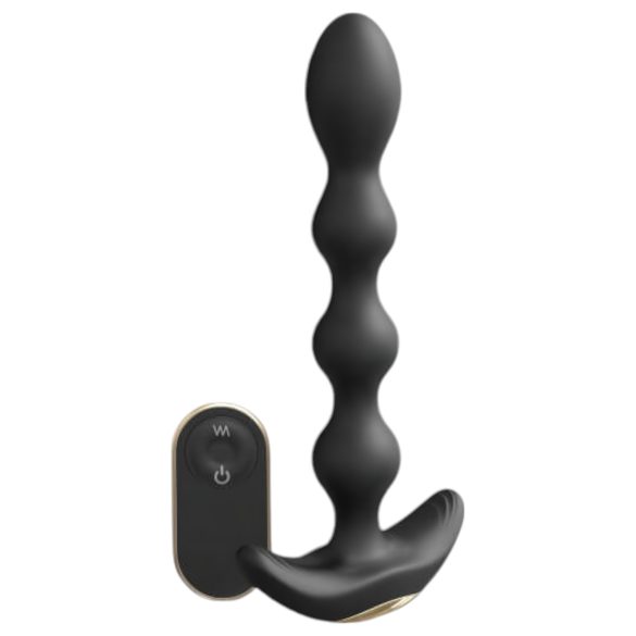 Dorcel Flexi Balls - nabíjecí anální vibrátor s rádiovým ovládáním (černý)