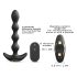 Dorcel Flexi Balls - nabíjecí anální vibrátor s rádiovým ovládáním (černý)