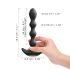 Dorcel Flexi Balls - nabíjecí anální vibrátor s rádiovým ovládáním (černý)