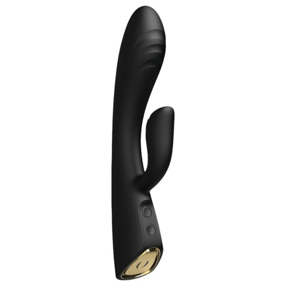 Dorcel Flexi Rabbit - vyhřívaný vibrátor s klitoriálním ramenem (černý)