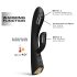 Dorcel Flexi Rabbit - vyhřívaný vibrátor s klitoriálním ramenem (černý)