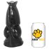 AnimHole Wolf - vlčí dildo - 21 cm (černé)