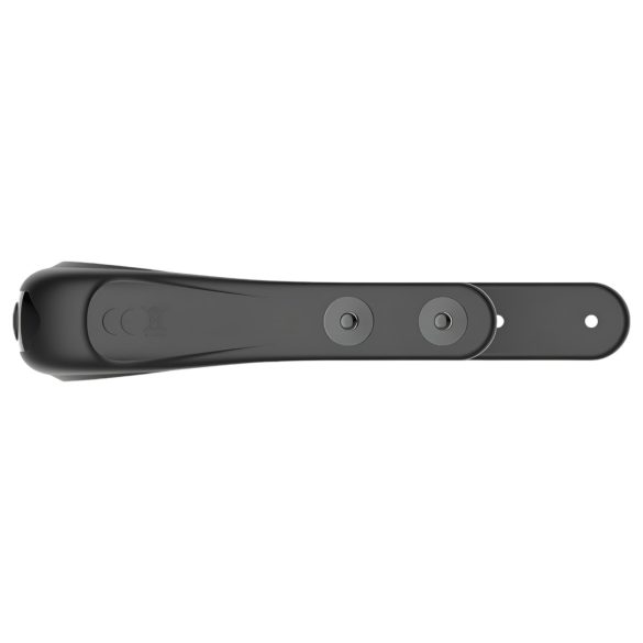 Funny Me - akumulátorový, nastavitelný vibrační erekční kroužek (černý)