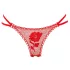 Panty Rose - tanga v růži - červená - S-L