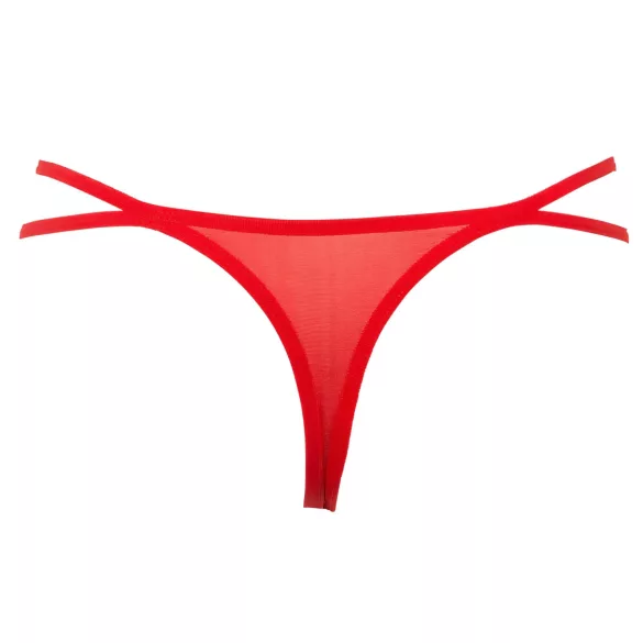 Panty Rose - tanga v růži - červená - S-L