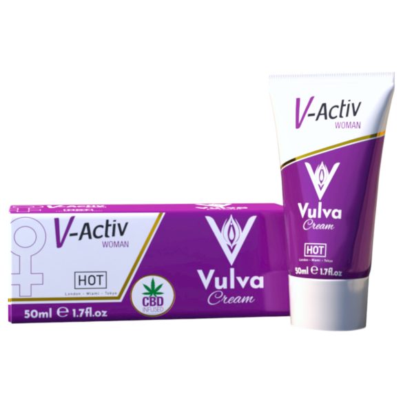 Hot V-Active - stimulační intimní krém pro ženy (50 ml)